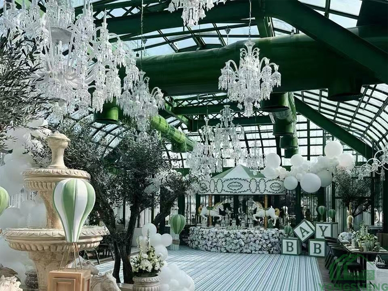 Victorian style glass garden greenhouse
